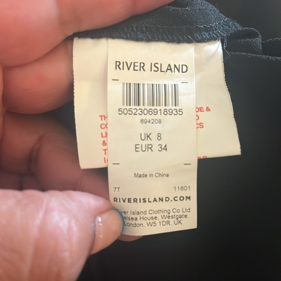 River Island Black Embellished Sheath Dress - Picture 9 of 9